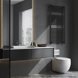Calorifer vertical CORSO-BL-1 pentru baie 120x60, negru - Img 3