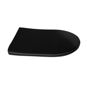 Capac WC slim Fluminia Minerva Quick Release softclose negru