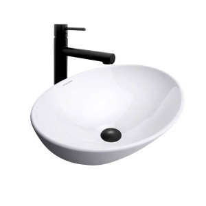 Chiuveta de blat PRO VERA White, Dimensiuni 40.5 x 33.7x 13.5 cm, Forma Ovala, Ceramica sanitara, Alb - Img 1