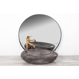 Chiuveta de blat REA ROXY A, Dimensiuni 49 x 31 x 13.5 cm, Forma Ovala, Ceramica sanitara, Maro - Img 4