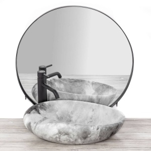 Chiuveta de blat REA ROXY C, Dimensiuni 49 x 31 x 13.5 cm, Forma Ovala, Ceramica sanitara, Alb - Img 3
