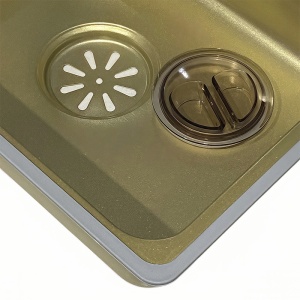 Chiuveta de bucatarie ARGOS multifunctionala, Dimensiune 75X46cm, Culoare Gold Steel, Termostat cu Display LCD - Img 8
