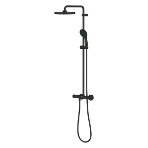 Coloana de dus cu baterie termostatata negru mat Grohe Tempesta 250 - Img 2