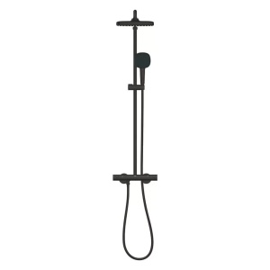 Coloana de dus cu baterie termostatata negru mat Grohe Tempesta Cosmopolitan 250 Cube - Img 2