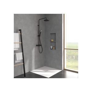Coloana de dus cu baterie termostatata Villeroy&Boch Universal finisaj negru mat - Img 8