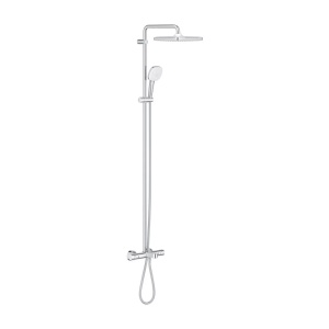 Coloana de dus cu termostat Grohe Tempesta Cube 250 cu finisaj crom lucios - Img 2