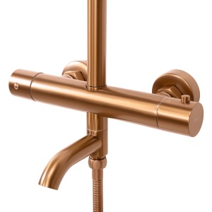 Coloana de dus cu termostat REA Lungo Copper Brush - Img 3