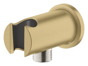 Cot de ieșire pentru duș cu suport pentru pară Grohe Rainshower, 1/2" x 1/2", auriu periat Cool Sunrise, 26658GN0 - Img 3