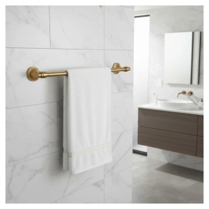 Cuier de baie, bara prosop Rea Aristo Brush Gold 16101 - Img 2