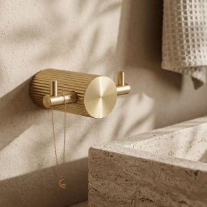 Cuier de baie Rea Solo Brush Gold 64104A - Img 7