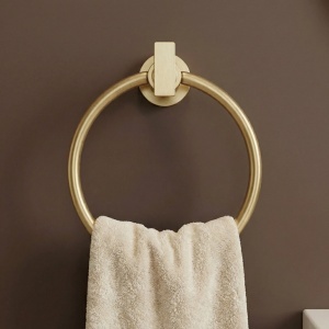 Cuier de baie Ring 81307 Rivo Brush Gold - Img 5