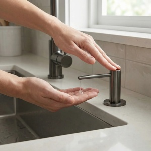 Dispenser detergent cu fixare pe chiuveta Rea DEX Titan - Img 3