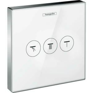 Divertor incastrat Hansgrohe ShowerSelect alb-crom cu 3 iesiri