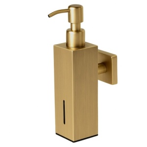 Dozator de sapun pe perete, culoare auriu periat - Img 2