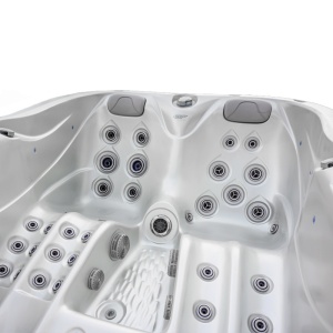 Jacuzzi de gradina alb perlat exterior cafeniu PRO 530 pentru 3 persoane 210 x 170 x 90 cm - Img 3