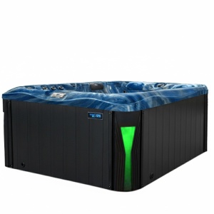 Jacuzzi de gradina cu interior blue wave si exterior antracit PRO 530 pentru 3 persoane 210 x 170 x 90 cm