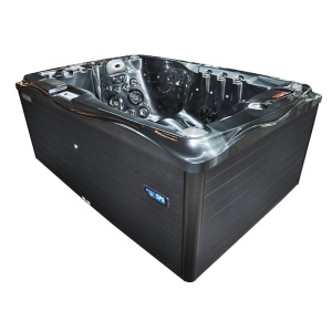 Jacuzzi pentru grădină black wave cu exterior antracit PRO-749 pentru 2 persoane 200 x 135 x 80 cm - Img 4