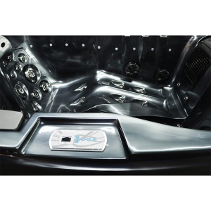 Jacuzzi pentru grădină black wave cu exterior antracit PRO-749 pentru 2 persoane 200 x 135 x 80 cm - Img 14