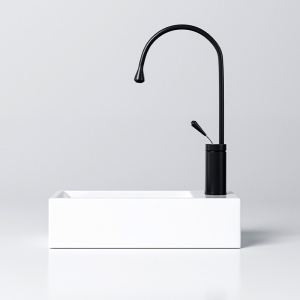 Lavoar ceramic dreptunghiular cu montaj pe blat Luci White Gloss 40 x 20 cm - Img 5