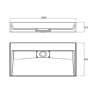 Lavoar De Blat PRO DEXTER BLACK, diferite dimensiuni, Montaj Pe Blat, Design Deosebit,Cu 1/2 Gauri sau fara Gaura Baterie,Conglomerat, Negru Mat - Img 11