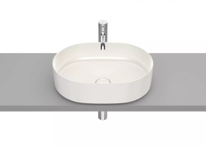 Lavoar pe blat Roca Inspira oval bej 50 x 37 cm