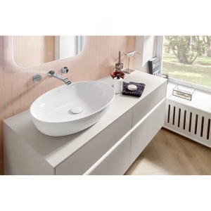 Lavoar pe blat Villeroy&Boch Artis TitanCeram alb Alpin CeramicPlus 61x41 cm - Img 9