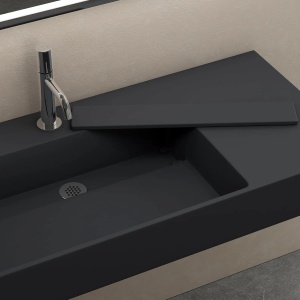 Lavoar pentru blat Archi 75 cm ,Grey Matt - Img 3
