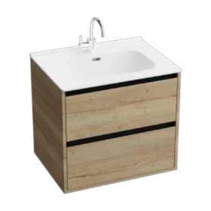 Lavoar pentru mobilier cu finisaj lucios Spectrum Manitoba 60 cm alb - Img 2