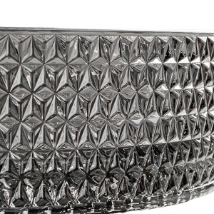 Lavoar rotund din sticla frezata cu montaj pe blat Brillant Black Platinium Gloss 40 x 12 cm - Img 16