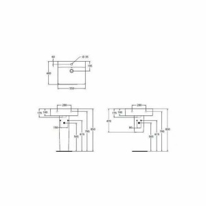 Lavoar suspendat Ideal Standard Connect Cube 55cm - Img 6
