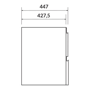Mobilier baie suspendat pentru lavoar Cersanit Moduo 60 cm gri lucios - Img 3