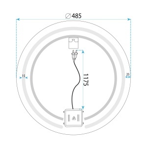 Oglindă baie LED cu dezaburire 100cm Modern - Img 10