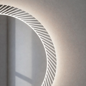 Oglinda LED rotunda cu 3 tipuri de lumina si dezaburire Aurora 60 cm - Img 6