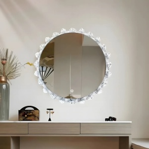 Oglinda rotunda baie cu LED 3 moduri de culoare 60cm YH-3561 - Img 5