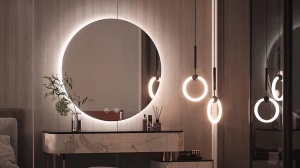 Oglindă rotunda cu LED 100cm HZJ100 - Img 7