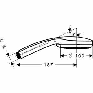 Para de dus Hansgrohe Croma 100 Vario crom - Img 3