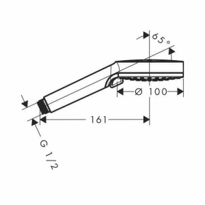 Para de dus Hansgrohe Crometta New 100 Vario crom - alb - Img 2