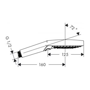 Para de dus Hansgrohe Raindance Select S 120 crom lucios 3 functii - Img 2