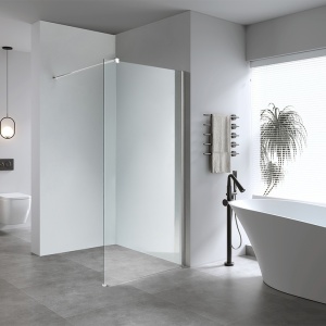 Perete de dus Walk-in SH07B, Dimensiune 80cm, Sticla securizata 8mm, Culoare Crom - Img 10