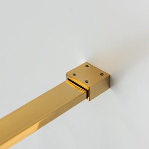 Perete de dus Walk-in SH07F, Dimensiune 120cm, Sticla securizata 8mm, Culoare Auriu - Img 7