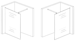 Perete de dus walk-in Veldman Monaco 90 cm - Img 6