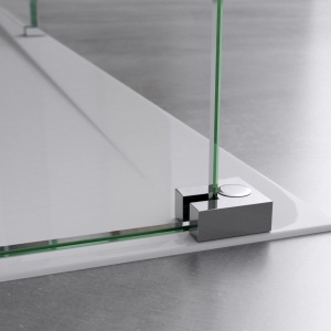 Perete Dus Walk-In, PRO MONACO, Sticla Securizata , Dimensiuni la alegere, Inaltime 195 cm - Img 4