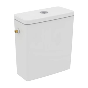 Rezervor pe vas WC Ideal Standard I.life A cu alimentare laterala alb lucios - Img 1