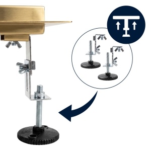 Rigola de dus DL01 Fix auriu 50 cm gratar 2 in 1 sifon 52 mm - Img 12