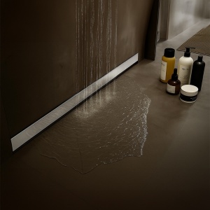 Rigola de duș liniară cu sifon fix si montaj pe perete Wall DL09 50 cm – Inox - Img 2