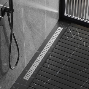 Rigola de duș liniară cu sifon fix și randament ridicat Classic DL01 100 cm – Inox - Img 2