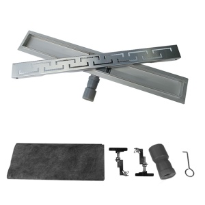 Rigola de duș liniară cu sifon fix și randament ridicat Delta DL01 70 cm – Inox - Img 21
