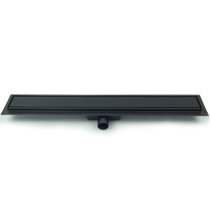 Rigola de duș liniară cu sifon fix și randament ridicat DL01 80 cm negru lucios - Img 10