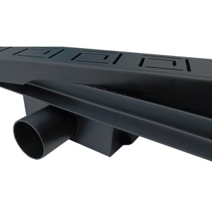 Rigola de duș liniară cu sifon fix și randament ridicat Sigma DL01 70 cm – negru - Img 14