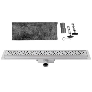 Rigola de duș liniară cu sifon fix și randament ridicat Wave DL01 80 cm – inox - Img 11